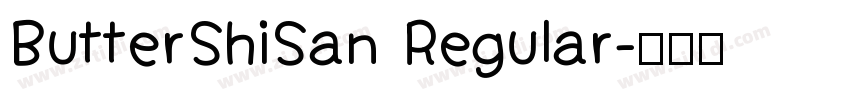 ButterShiSan Regular字体转换